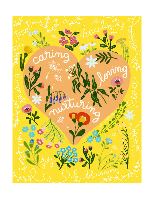 Yellow Healing Hearts