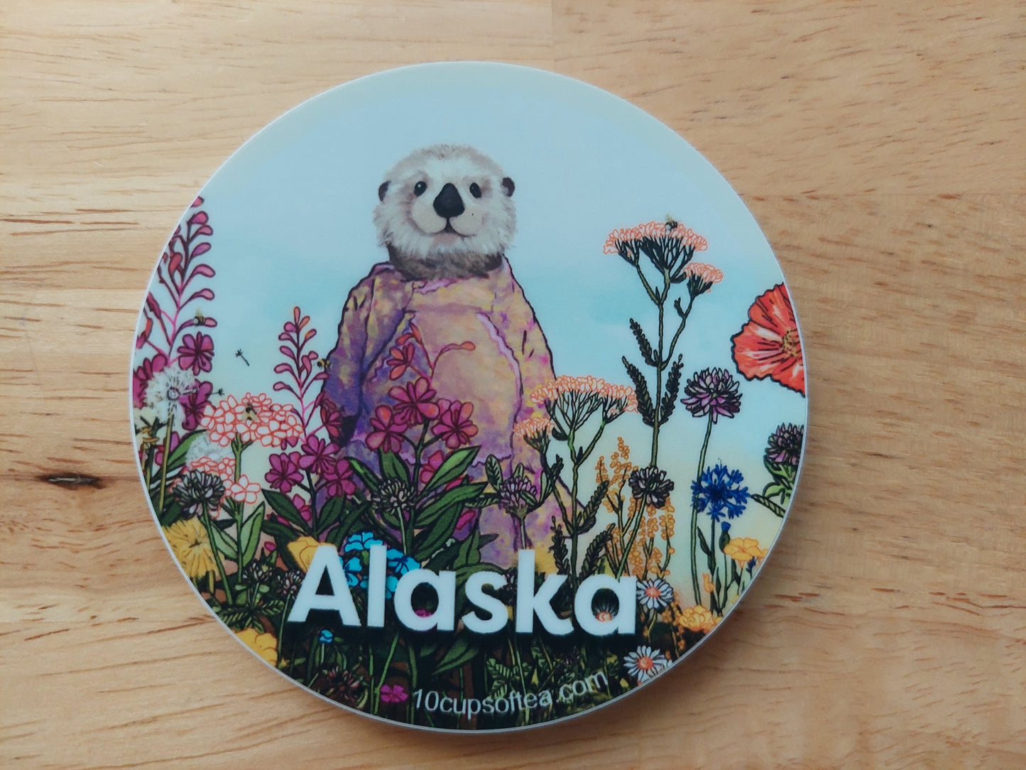 Alaska Otter Sticker