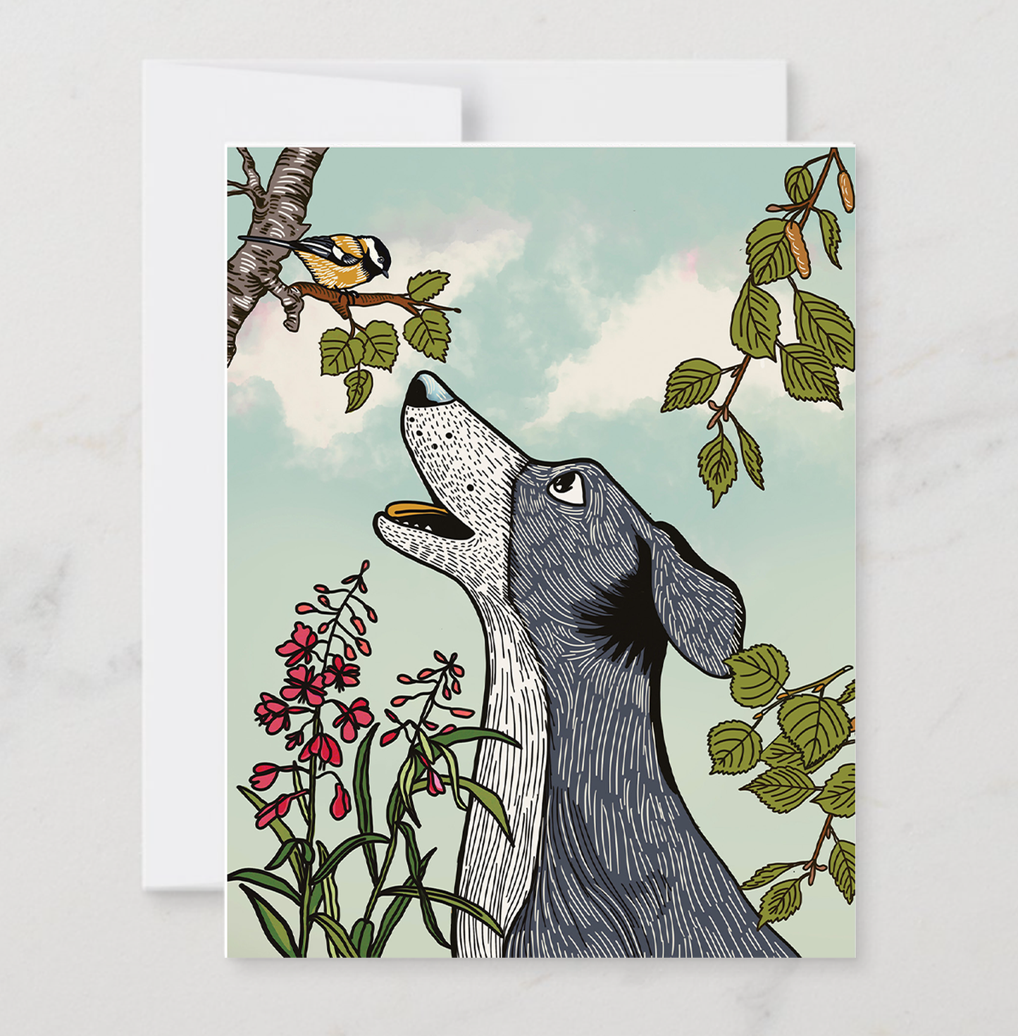 Chickadee and Dog