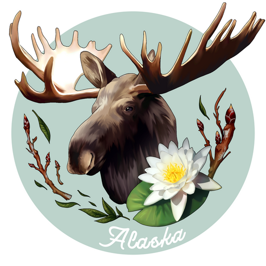 Moose and Lily Pad