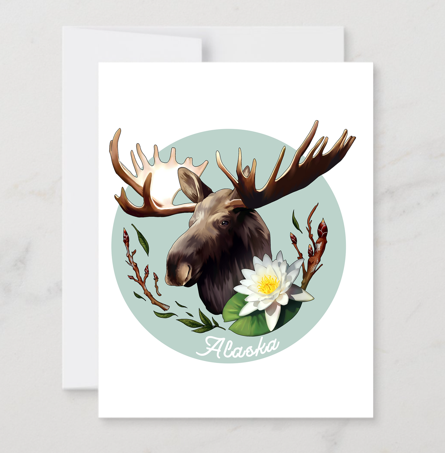 Moose and Lily card
