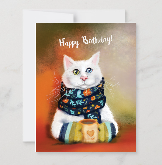 Cozy Cat Happy Birthday