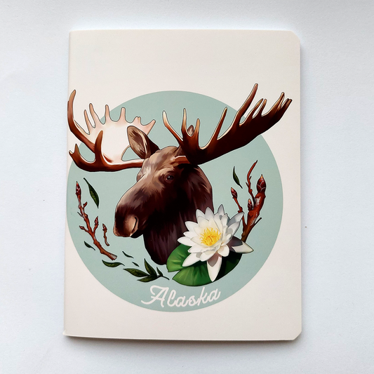 Moose and lily pad