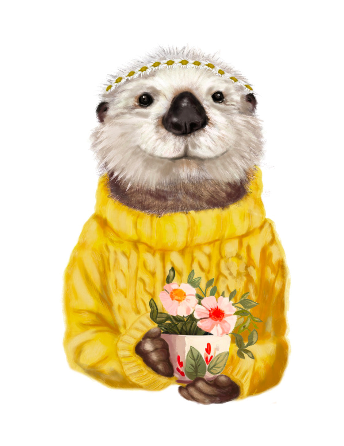Otter yellow sweater