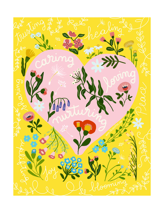 Yellow Healing Hearts